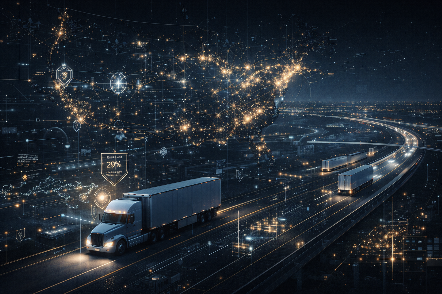 Tecnología SOLYON aplicada al ecosistema camionero en EE.UU.